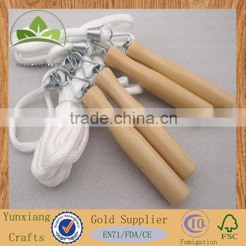 wooden jumping rope made of schima superba for Body Building&sports