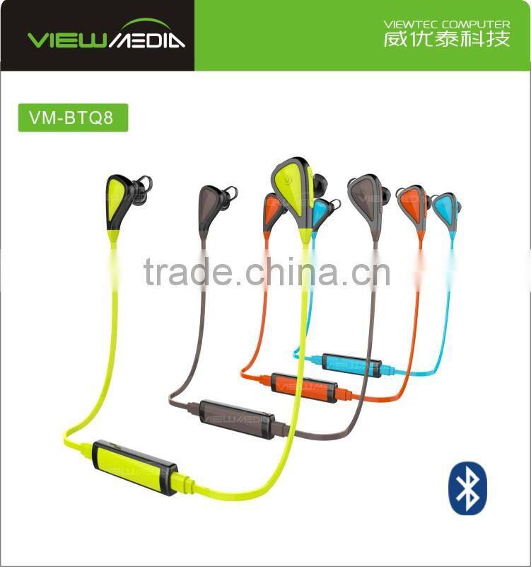 2016 Viewmedia bluetooth 4.0 headset with power bank VM-Q8