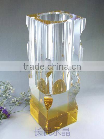 Modern Handicraft Crystal Glass Vase for Decorations CV002