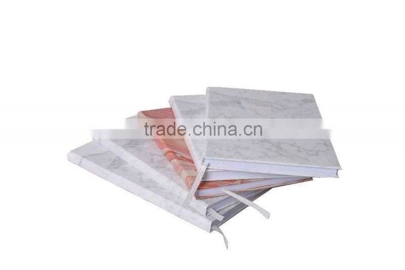 Custom Mix Design Gold Hot Stamping Logo Print Marble Notebook