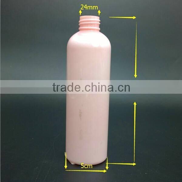 Shampoo Use and Personal Care Industrial Use 250ml custom color pet bottle with pump high quality