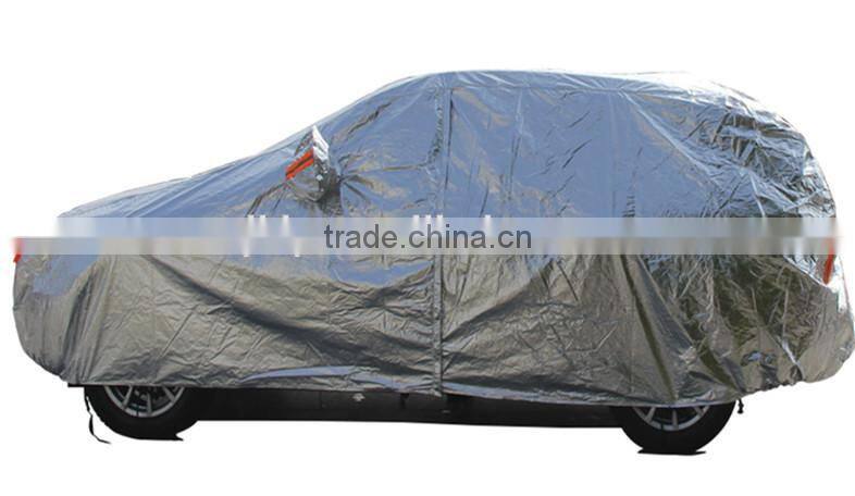 Silver Polyester Car Cover/car protective cover shelter super quality