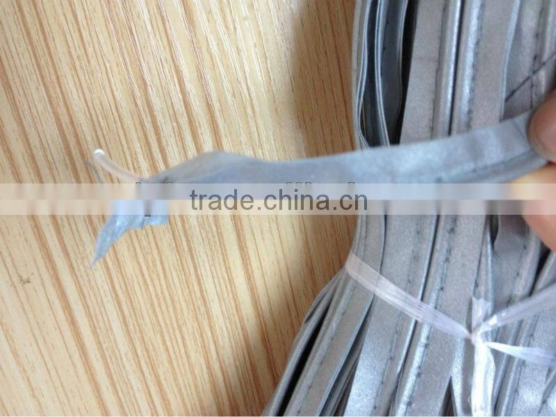 OEM color high visible polyester reflective spandex piping/reflective piping