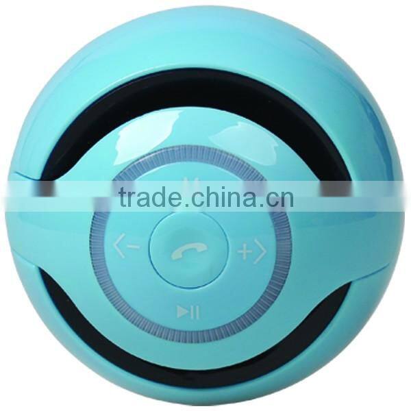 portable mini round ball bluetooth speaker