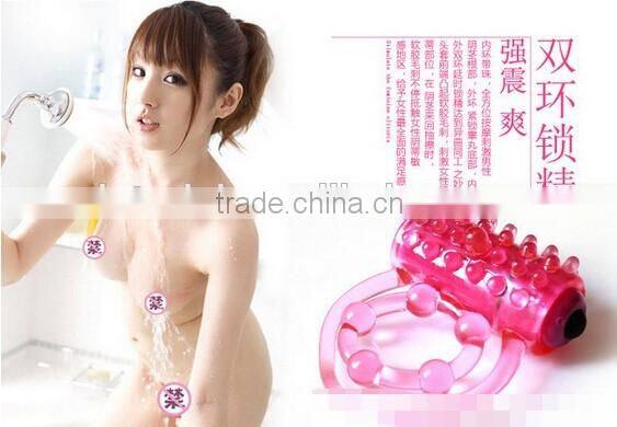 Silicone Vibrating Penis Rings Delay Dual Cock Ring Bullet Vibrator Clitoris Stimulator Erotic Sex Toys For Men Adult Products