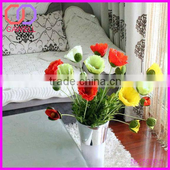 wholesale decorative artificial poppy flower