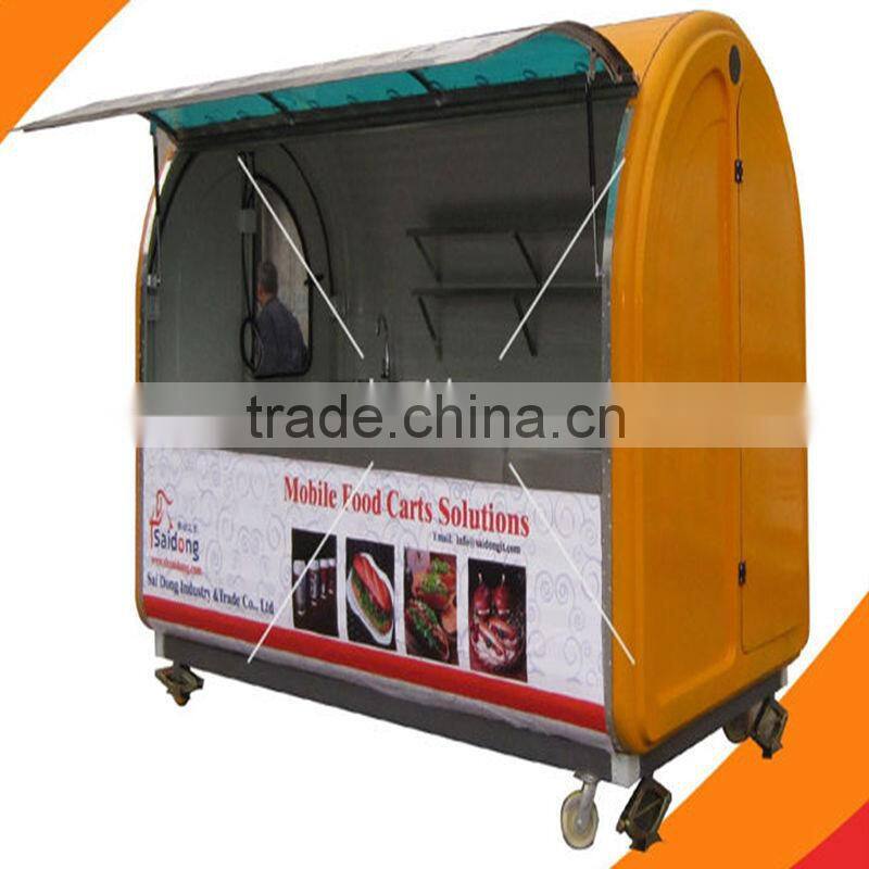Producing Modern and luxury made in china mobile food cart/fast food van/food trailer for mobile food cart