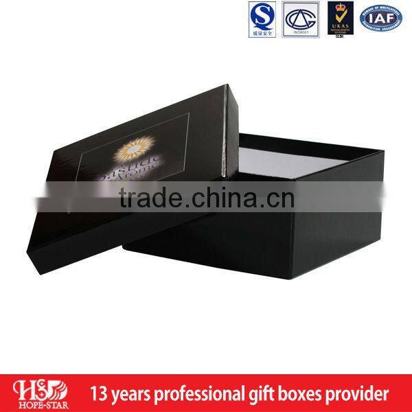Plain book shape folding shoe box for sales