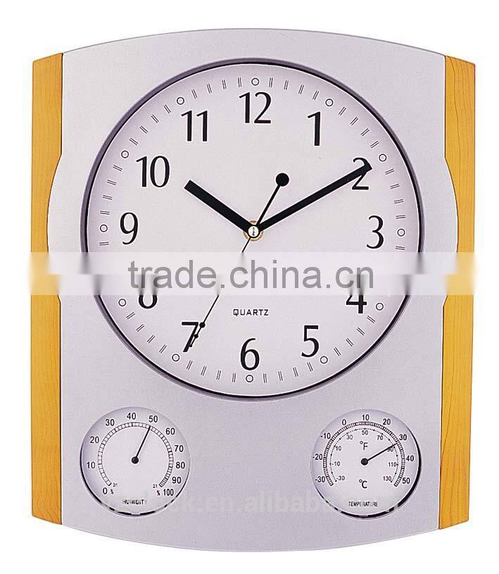 2014 NEW YINGZI CLOCK Weather Station Wall Clock With Temperature YZ-8905