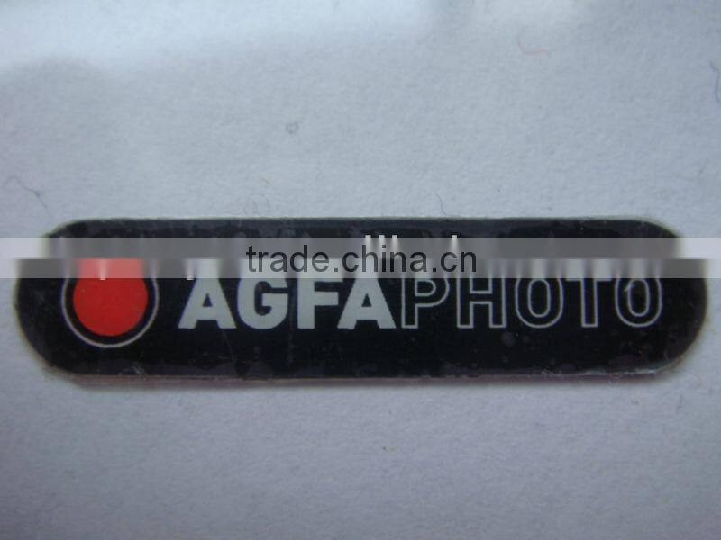 Printed PC label with adhesive tape