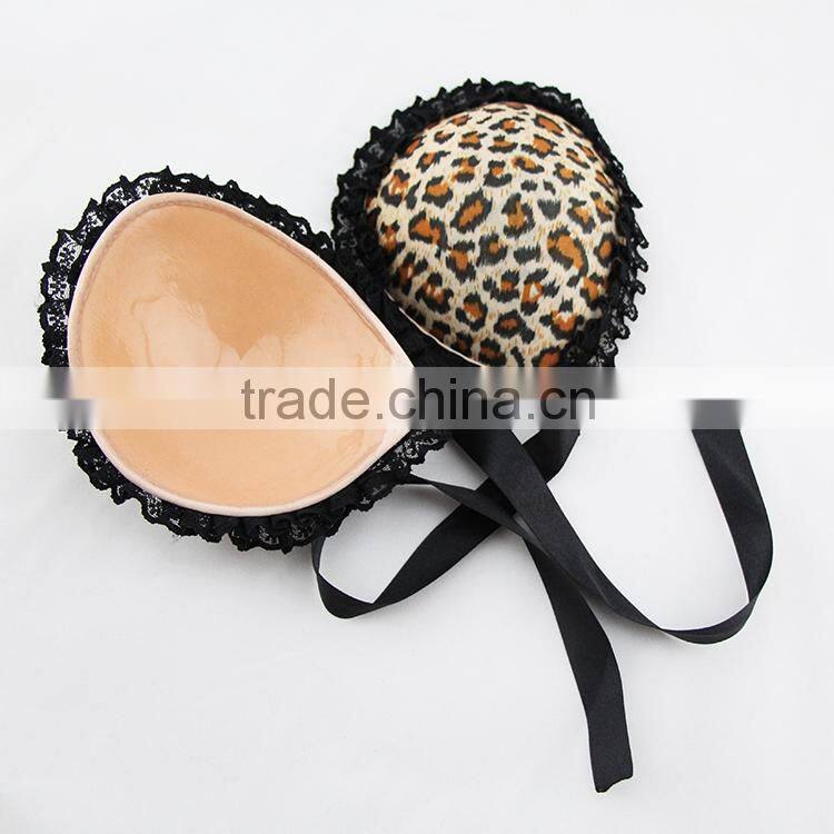 Junyan strapless adhesive free size sexy mature lace cloth bra