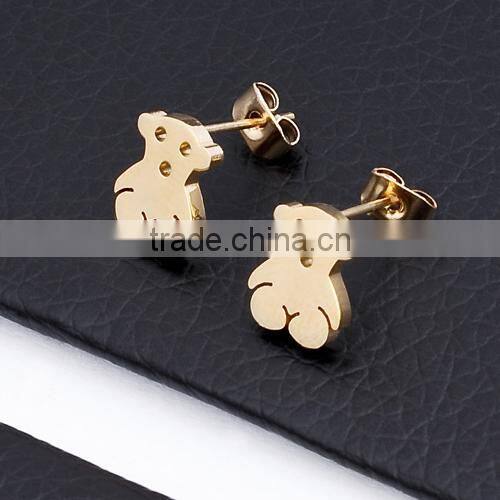 Fashion Big Crystal Stainless Steel Crystal Earring BE10161