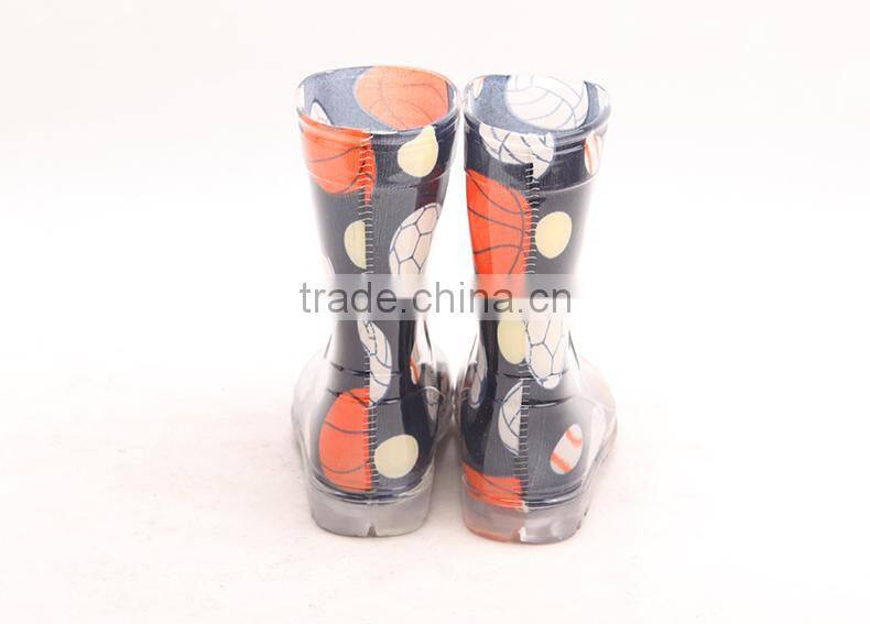 New style anti slip comfortable and lightweight rain boot for children kid pvc rain boot childrens rain boot factory SA-9994