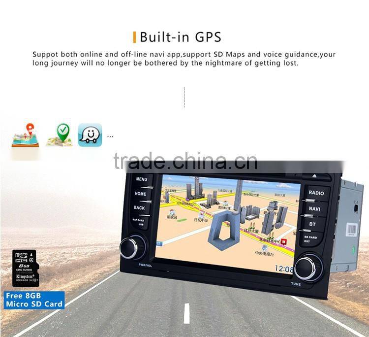 7 Inch 2 din USB flash drive car dvd player with GPS for audi