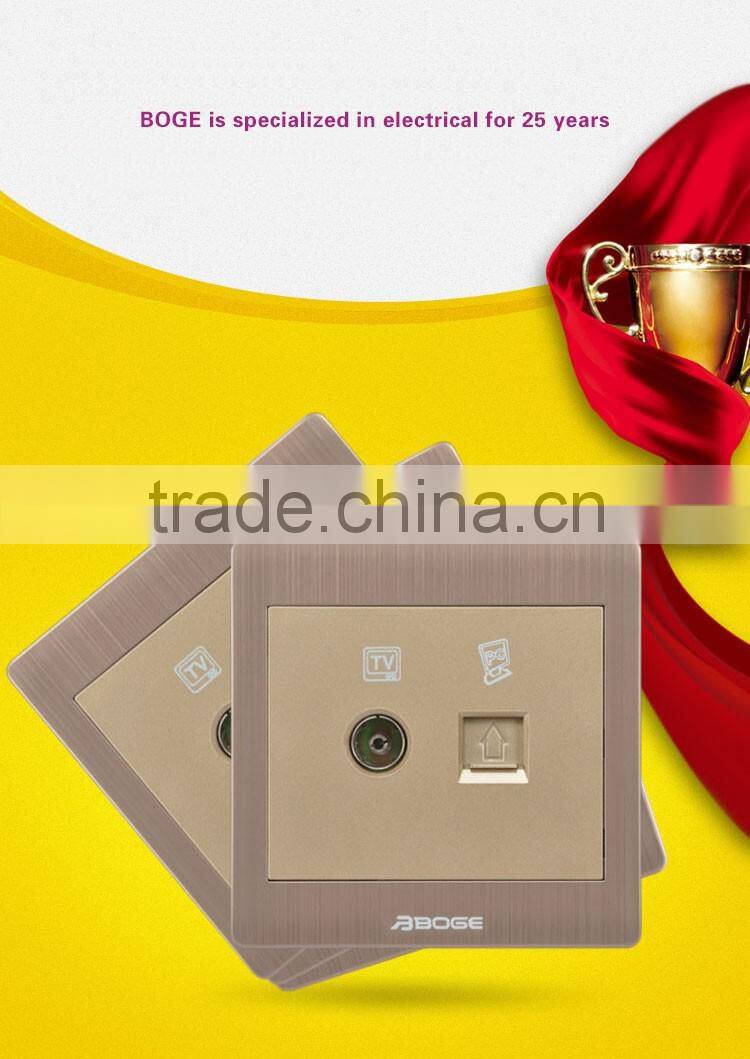 television socket and pc socket