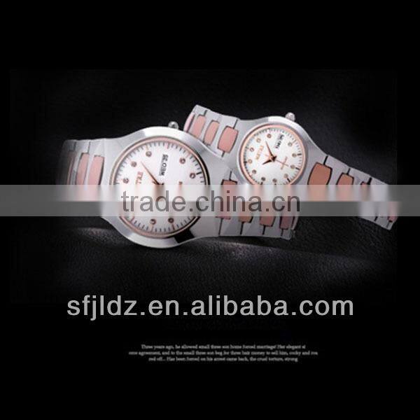 fashion watches simple and elegant Comfortable Tungsten steel watch with diamonds chinese wholesales watch Dual calendar