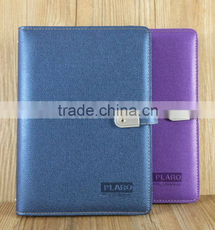Plaro embossed leather or pu covers leather daily planner diary 2016