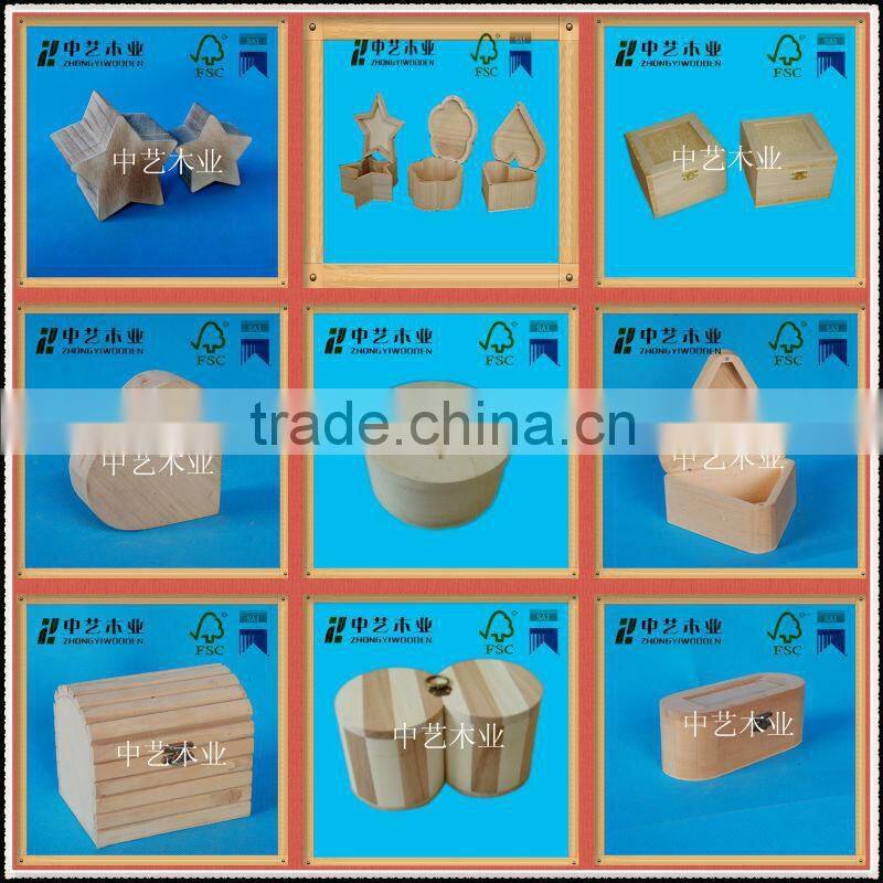 christmas decorative wooden jewelry storage gift packing box