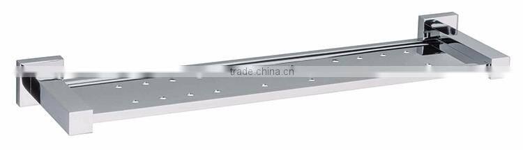 single tier zinc alloy wholesale bathroom glass corner shelf wall shelves