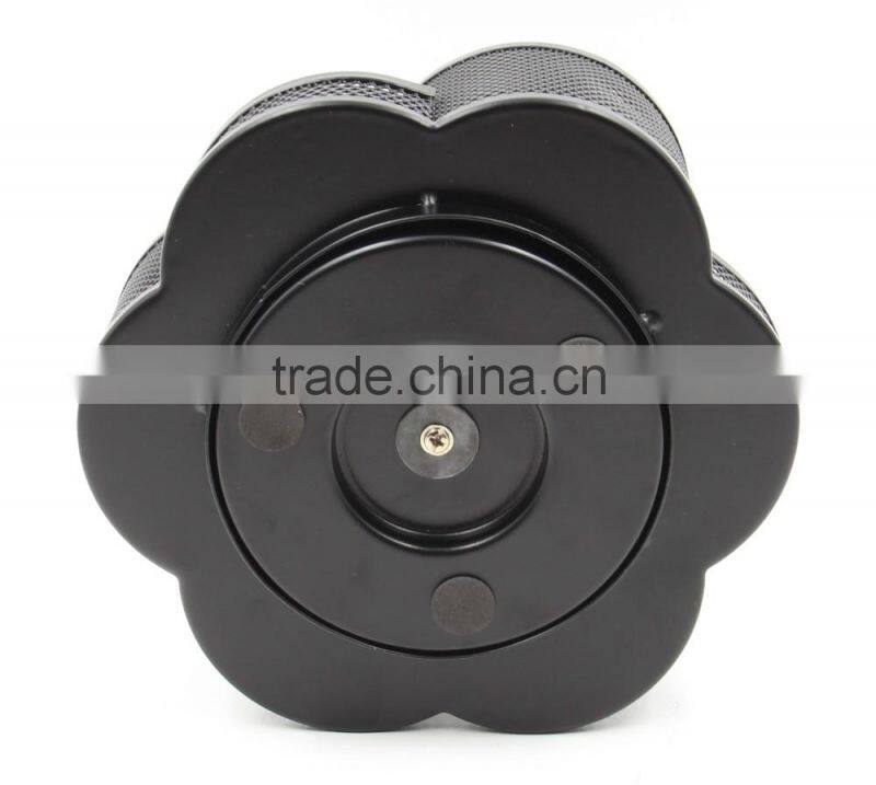 China factory made desktop fancy custom rotating metal mesh pen holder