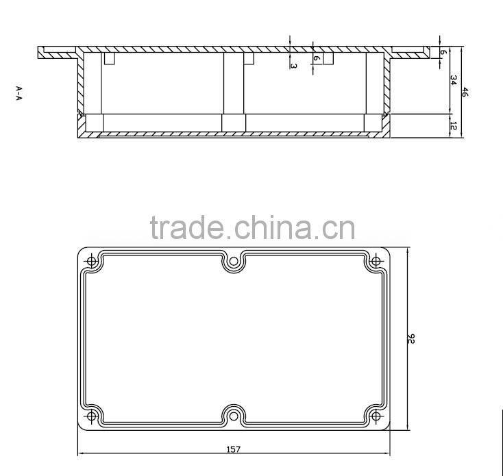 Wall mounting plastic waterproof enclosure HIKINGBOX