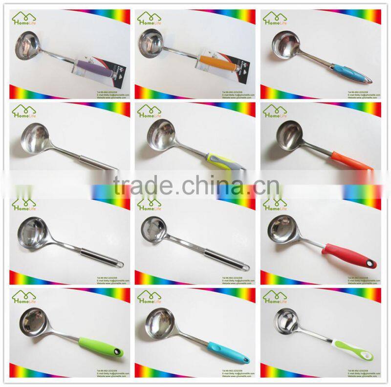 High quality new design non-slip handle stainless steels small soup ladle