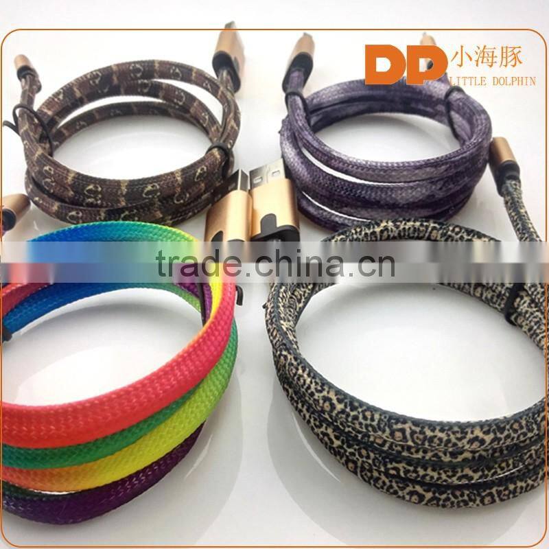 hot new products for 2016 high speed 2 in 1 usb cable with flashing LED light