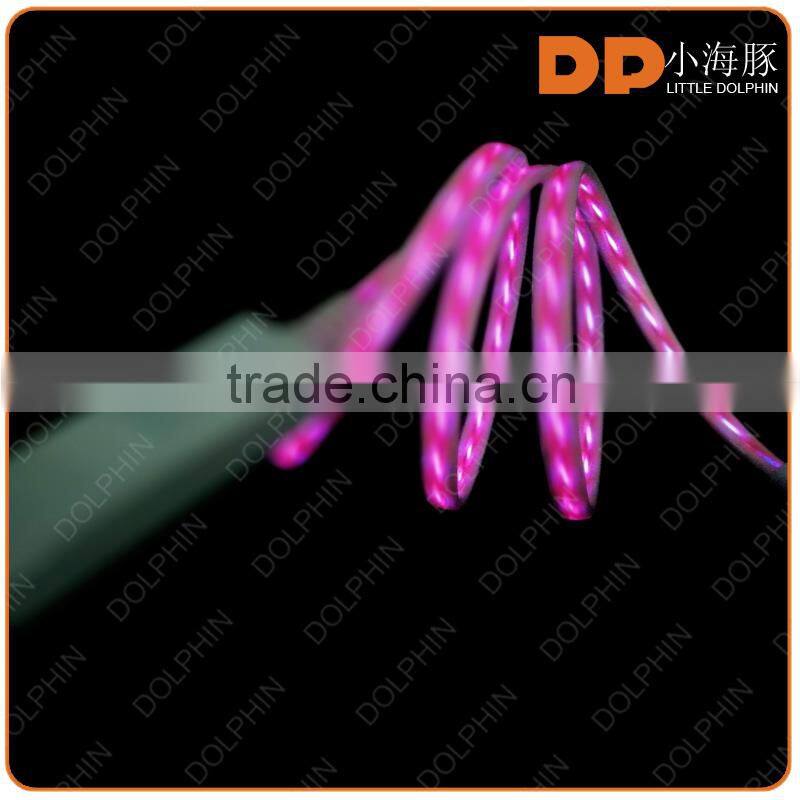 Top design 2016 multi charger cable free sample zipper usb cable for mobile phone charger