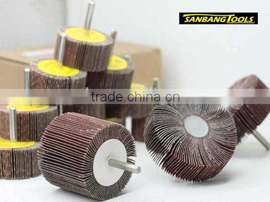 Flap wheel with shaft/handle/Flap disc with shaft