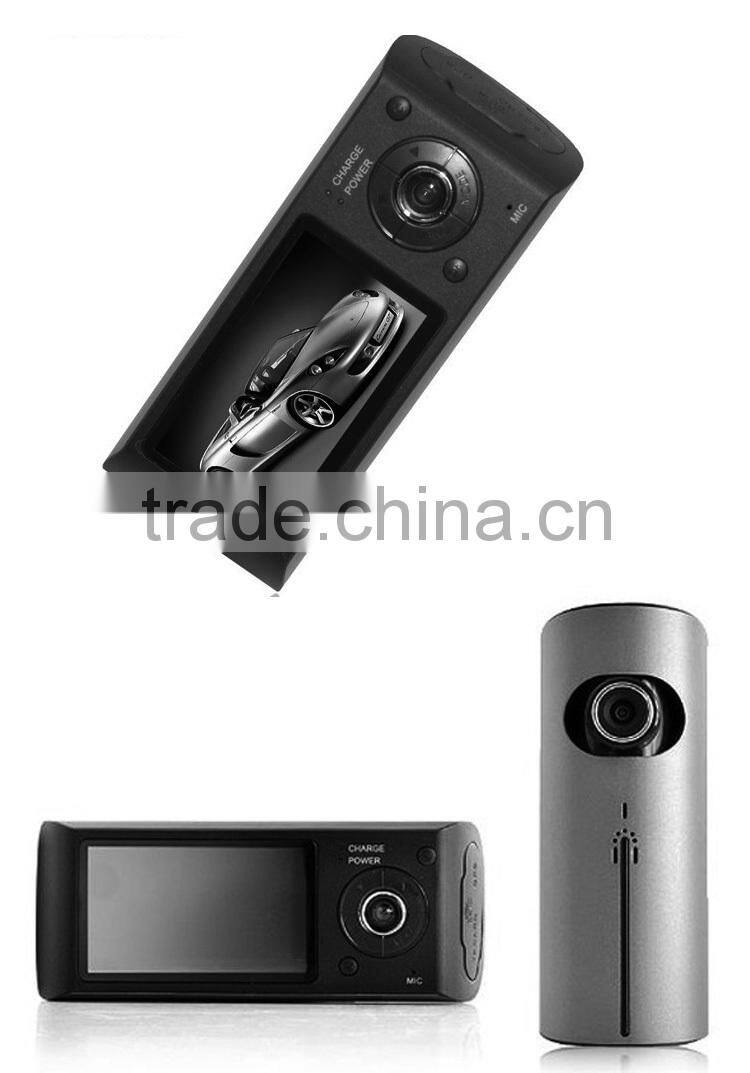 GPS tracking system dual lens car dvr dash camera