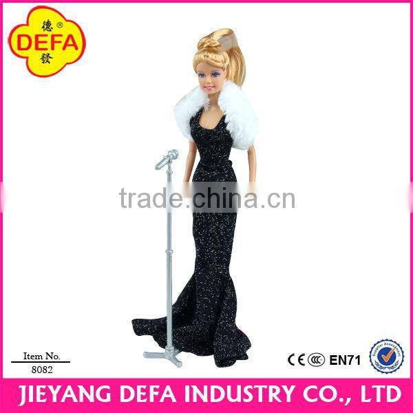 holiday style singing lady with beautiful dress manufactory wholsale plastic doll products