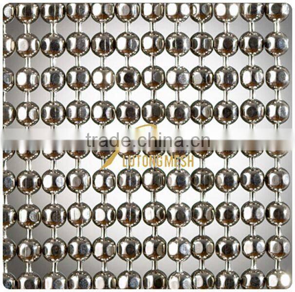 metal bead curtain for space divider and architectural usage
