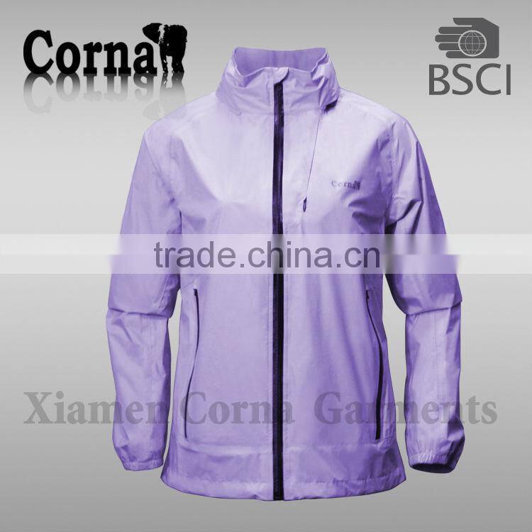 Ladies Nylon ultra-light wind Jacket 2014 Camping