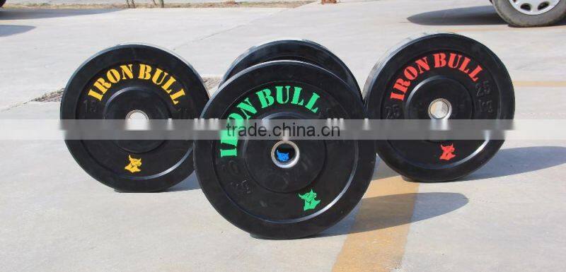 crossfit black rubber bumper Plates