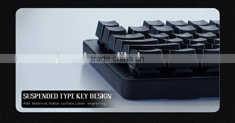 87 keys led backlight metal mechanical keyboard