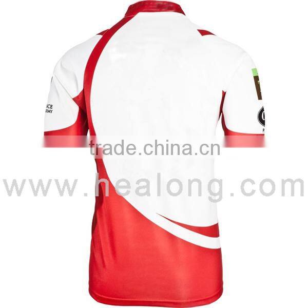 2014 new design Customized sublimated rugby jersey