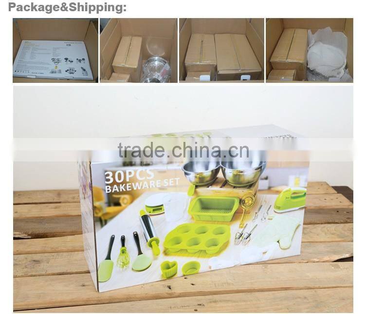 2016 hot sale popular 30 pcs technique bakeware