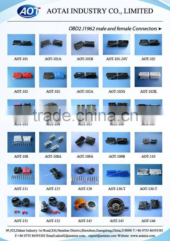 J1708 male and female obd connector for trucks