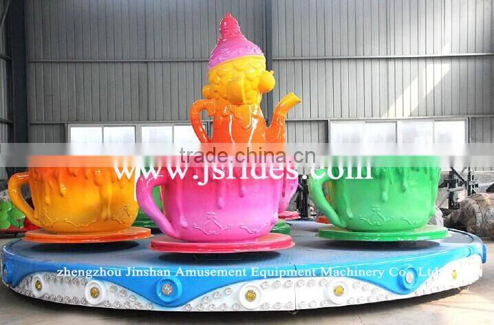 HOT!! rotate coffee cup for kids play coloful tea cup ride for sale