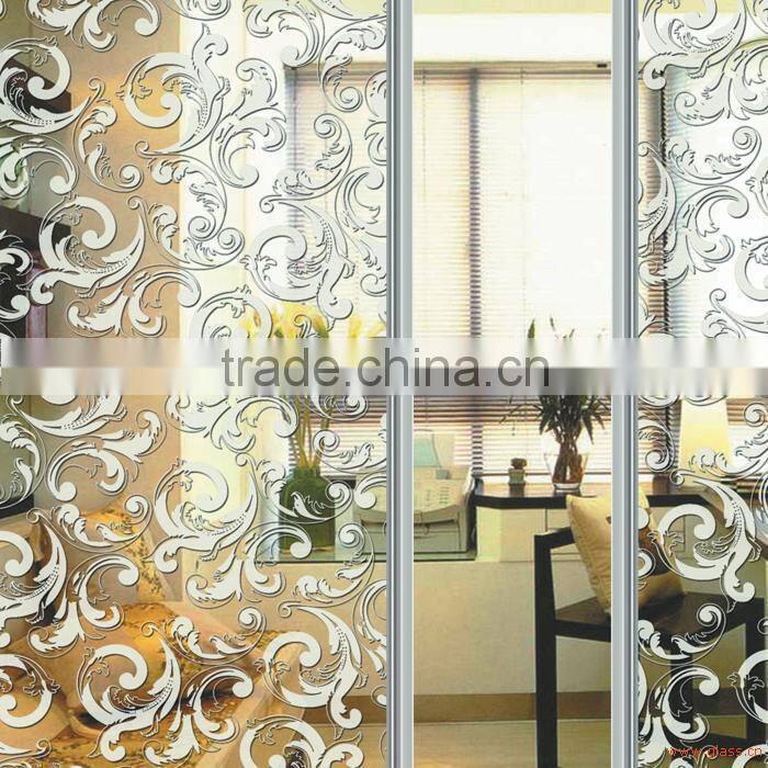 tranparent interior glass titanium door glass