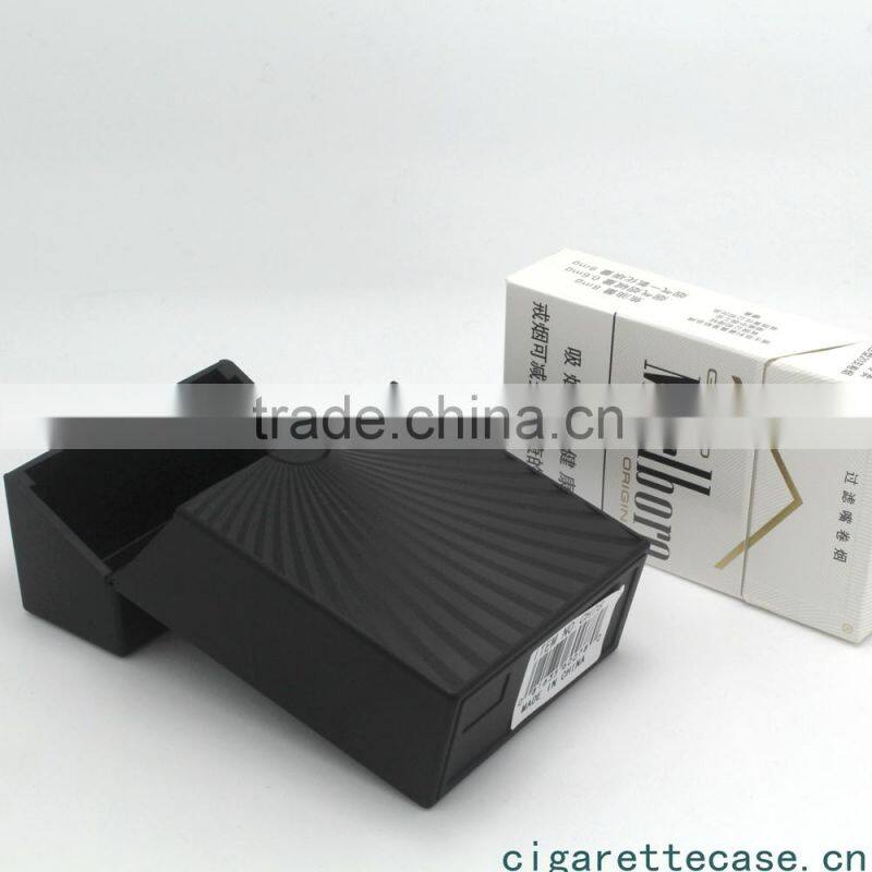 new plastic cigarette case with novely push button wave surface design for 20s king size full pack