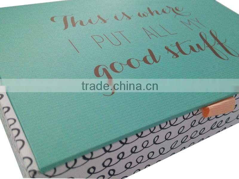 New design high quality gift packaging box custom printable cardboard box