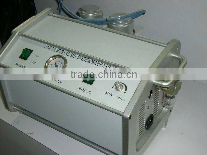 2 in 1 Crystal and diamond microdermabrasion machine,portable and fasionable design,2 years warranty