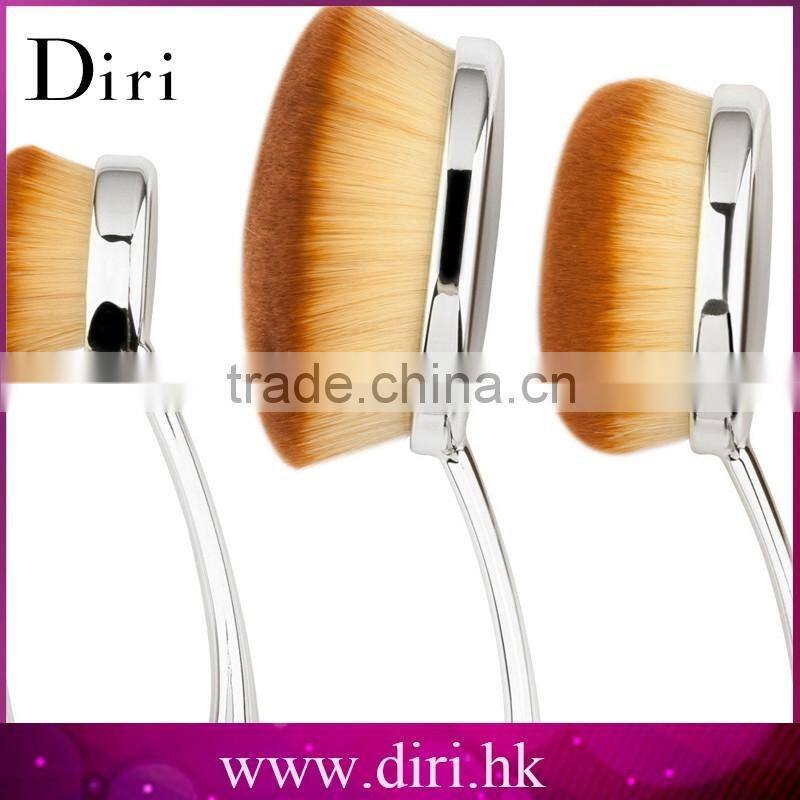 10pcs Toothbrush Make Up Brushes Kit Private Label Rose Gold Oval Makeup Brush