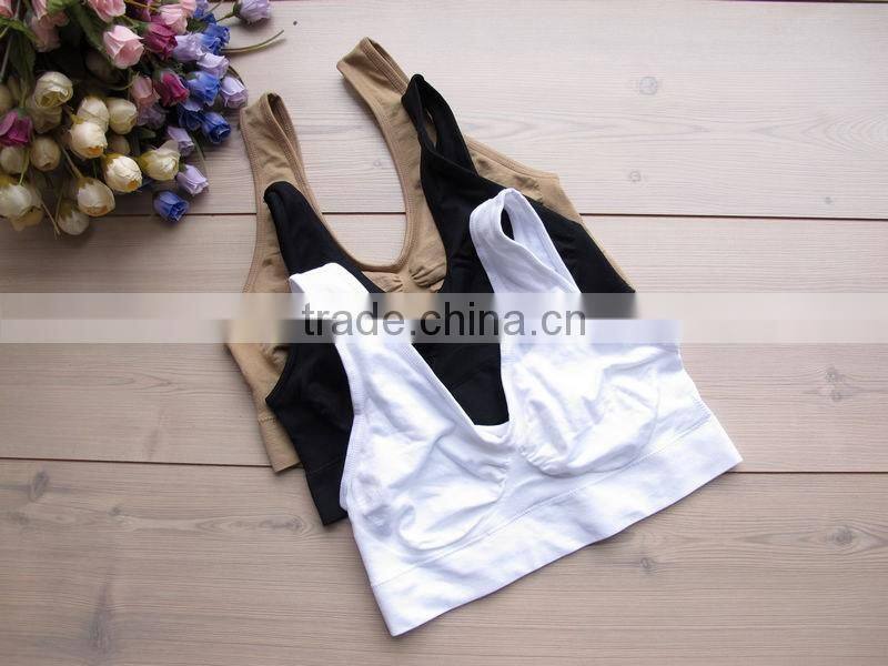 New U Back Sport Yoga Bra Leisure Seamless Genie Bra Camisole Exercise Crop Tops Non Padded 3pcs/set