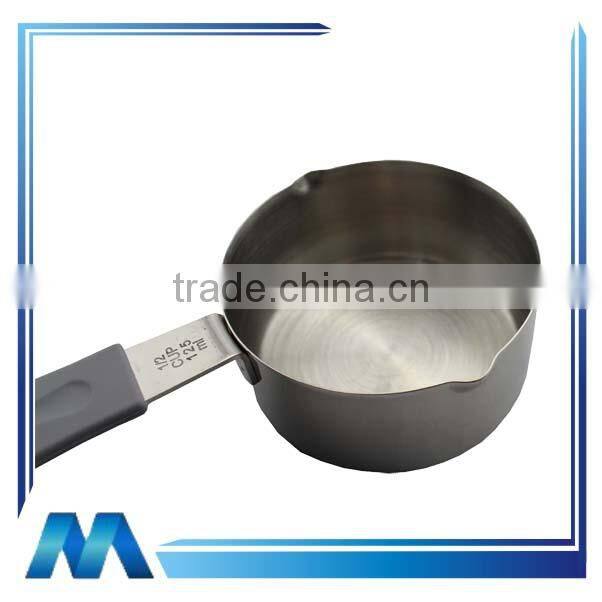 4pcs non-stick coating stainless steel measuring spoon set with silicone handle