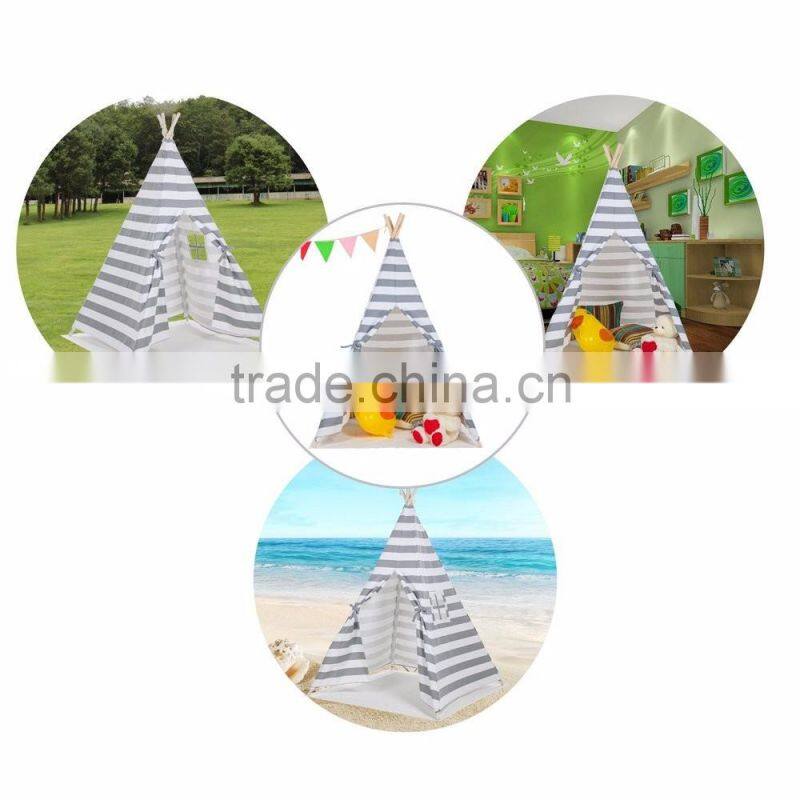 Children Canvas Play Indian Teepee Tent