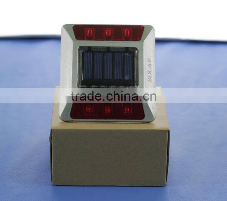 Metal Cat Eye Aluminum Solar Road Stud With Anchor