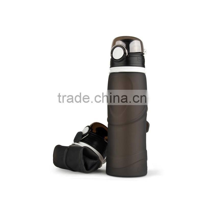 Silicone Folding Bottle use for Go Outdoors travel, running, go hiking