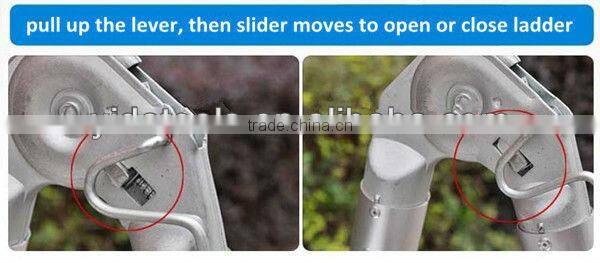 2x5 steps 3.2m EN131 extension telescopic aluminum ladder portable ladder